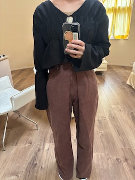 「アイテム（タンクトップ）」を使った、はむさん（レディース・151cm）の秋コーディネート