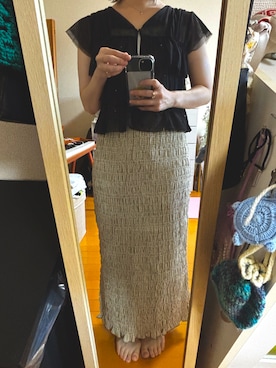 「hinari（ヒナリ）のアイテム」を使った、はむさん（レディース・151cm）の夏コーディネート