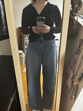 「UNIQLO（ユニクロ）のアイテム（デニムパンツ、ブルー系）」を使った、はむさん（レディース・151cm）の夏コーディネート
