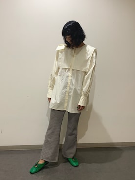 「チドリ柄」｜「アイテム（パンプス）」を使った、nami uruiさん（レディース・162cm）の夏コーディネート