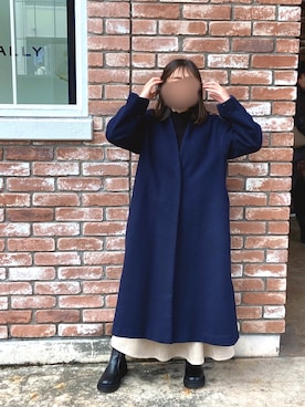 「AMERICAN HOLIC（アメリカンホリック）のアイテム（その他アウター）」を使った、michaさん（レディース・152cm）の冬コーディネート