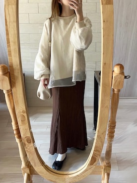 「Legato Largo（レガートラルゴ）のアイテム」を使った、harumaki3005mさん（レディース・157cm）の春コーディネート