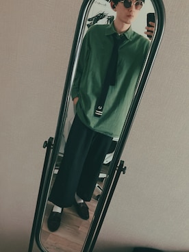 「ミリタリーシャツ」｜灰汁さん（メンズ・174cm）の春コーディネート