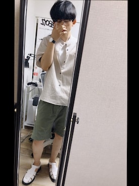 「RRL(ダブル アール エル)のアイテム」を使った、灰汁さん(メンズ・174cm)の春コーディネート