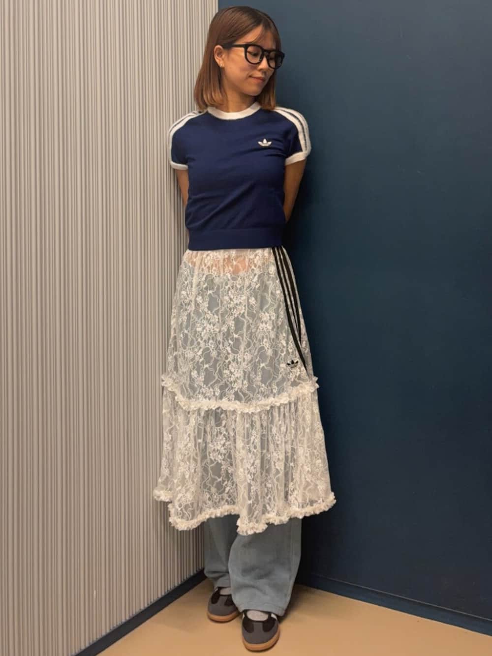 新品 アディダス オリジナルス レーススカート Originals アディダス アディダス オリジナルス レーススカート - ホワイト