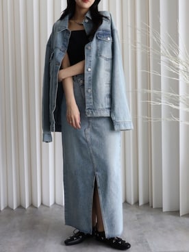 「YENNA（イェンナ）のアイテム」を使った、yennastaffさん（レディース・164cm）の冬コーディネート