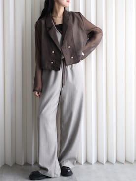 「YENNA（イェンナ）のアイテム」を使った、yennastaffさん（レディース・164cm）の春コーディネート