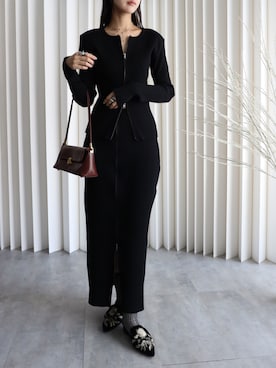 「アイテム（セットアップ）」を使った、yennastaffさん（レディース・164cm）の秋コーディネート