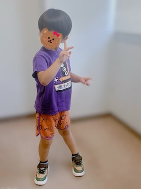 「アイテム（スウェットパンツ）」を使った、EＩGＩさん（キッズ・110cm）の夏コーディネート