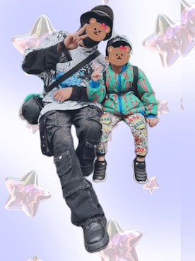 「アイテム（スウェットパンツ）」を使った、EＩGＩさん（キッズ・110cm）の秋コーディネート