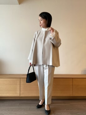 「アイテム（フォーマルスーツ/小物）」を使った、aico._.151さん（レディース・151cm）の冬コーディネート