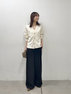 「アイテム（スラックス）」を使った、ayumon0730さん（レディース・162cm）の秋コーディネート