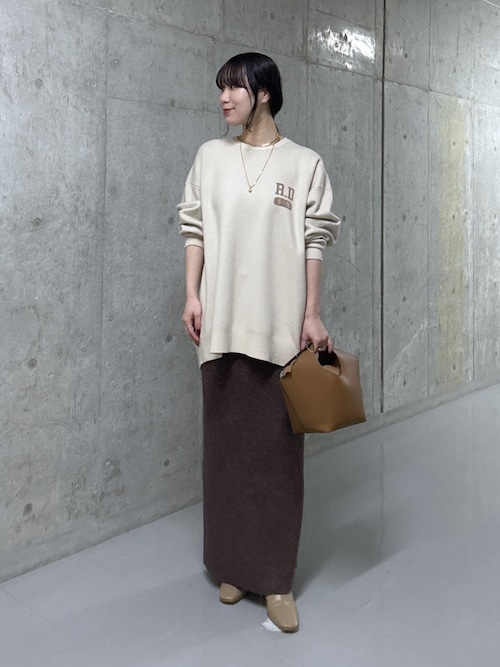 セール】【バックロゴが目を惹く】アスレチックロゴニット（ニット