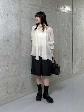 「アイテム（ボストンバッグ）」を使った、ayumon0730さん（レディース・162cm）の秋コーディネート