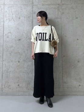 「RIVE DROITE（リヴドロワ）の【安定感◎】ラウンドトゥショートブーツ（ブーツ）」を使った、ayumon0730さん（レディース・162cm）の秋コーディネート