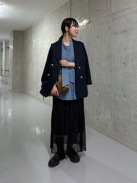 「ボウタイ」｜ayumon0730さん（レディース・162cm）の秋コーディネート