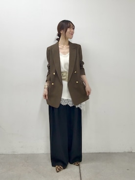 「アイテム（スラックス）」を使った、ayumon0730さん（レディース・162cm）の秋コーディネート