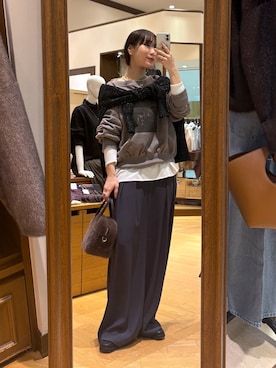 「アイテム（チョーカー）」を使った、ayumon0730さん（レディース・162cm）の秋コーディネート