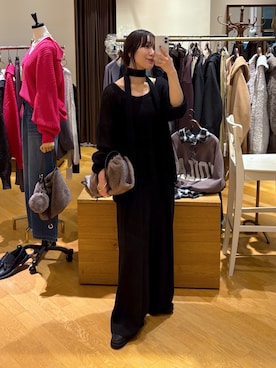 「アイテム（バングル/リストバンド）」を使った、ayumon0730さん（レディース・162cm）の冬コーディネート