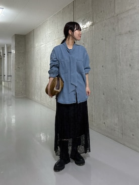 「ボウタイ」｜ayumon0730さん（レディース・162cm）の秋コーディネート