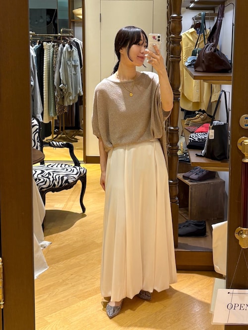 RIVE DROITE ☆ ペーパーポンチョニット RIVE DROITE ニット セーター 「さらっと着やすい」ペーパー