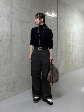 「アイテム（アクセサリー）」を使った、ayumon0730さん（レディース・162cm）の秋コーディネート