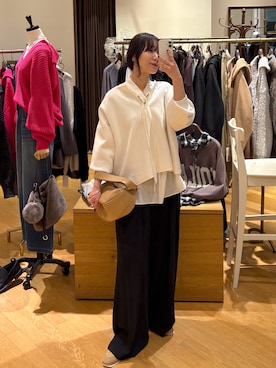 「アイテム（バングル/リストバンド）」を使った、ayumon0730さん（レディース・162cm）の冬コーディネート