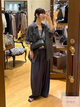 「アイテム（スラックス）」を使った、ayumon0730さん（レディース・162cm）の夏コーディネート