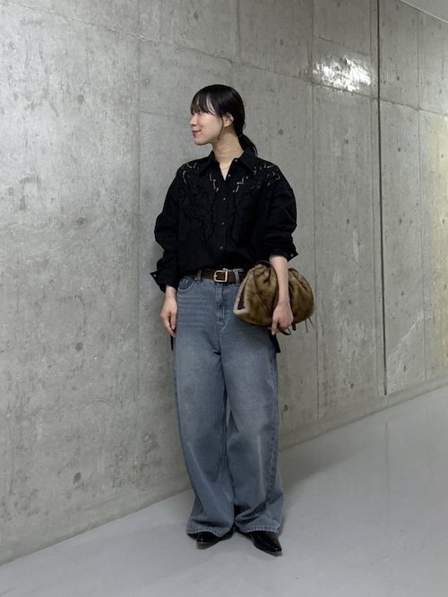 新色登場】【MONN.:. （モン）】ワイドレッグデニム（デニム