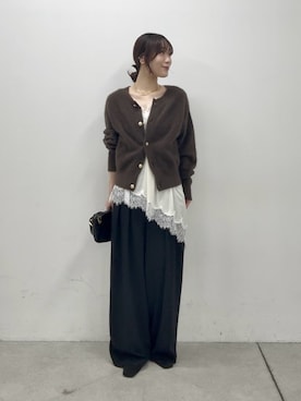 「アイテム（ネックレス）」を使った、ayumon0730さん（レディース・162cm）の秋コーディネート
