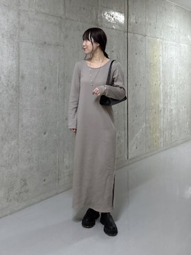 「アイテム（バングル/リストバンド）」を使った、ayumon0730さん（レディース・162cm）の冬コーディネート