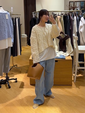 「RIVE DROITE（リヴドロワ）のアイテム（アクセサリー）」を使った、ayumon0730さん（レディース・162cm）の秋コーディネート