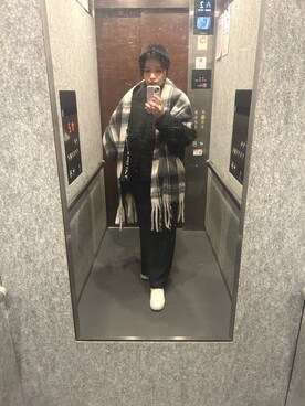 「ADAM ET ROPE'（アダムエロペ）のアイテム」を使った、su.さん（骨格ストレート・レディース・163cm）の冬コーディネート