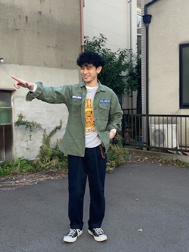 「DOCKERS（ドッカーズ）のアイテム（パンツ）」を使った、ameriku0207さん（メンズ・170cm）の冬コーディネート