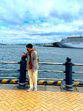「春カラー」｜「アイテム（その他アウター）」を使った、yuzukitakahashi さん（メンズ・165cm）の春コーディネート
