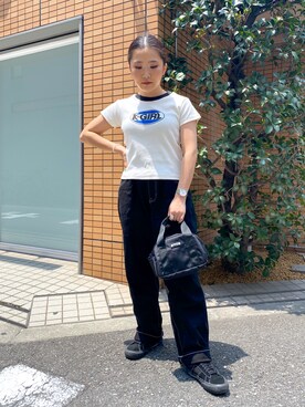 YO-NEさん（レディース・155cm）の夏コーディネート