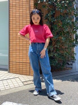 YO-NEさん(レディース・155cm)の夏コーディネート