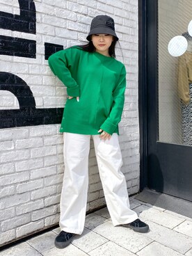 YO-NEさん（レディース・155cm）の春コーディネート