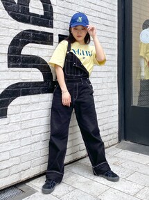 X-girl（エックスガール）の「WIDE TAPERED OVERALL（サロペット