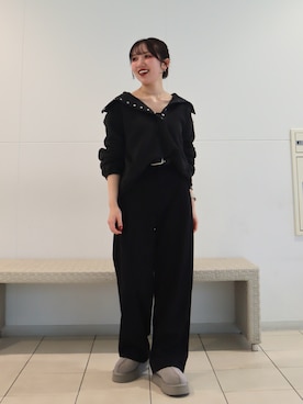 「ハーフジップ」｜さとみ🫐（24）　　さん（レディース・154cm・20代）の秋コーディネート