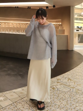 「BEAUTY&YOUTH UNITED ARROWS（ビューティーアンドユースユナイテッドアローズ）のアイテム（スカート）」を使った、さとみ🫐（24）　　さん（レディース・154cm）の秋コーディネート