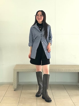 「アイテム（メガネ）」を使った、さとみ🫐（24）　　さん（レディース・154cm）の秋コーディネート