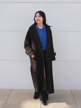 「アイテム（ステンカラーコート）」を使った、さとみ🫐（24）　　さん（レディース・154cm・20代）の秋コーディネート