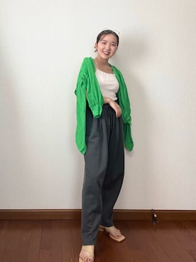「ジーナシス」｜「アイテム（キャミソール）」を使った、さとみ🫐（23）　　さん（レディース・153cm）の秋コーディネート