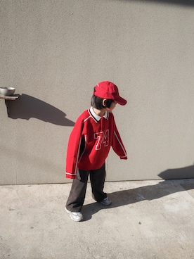 「ZARA KIDSのアイテム」を使った、ysaytnsiさん（キッズ・110cm）の冬コーディネート