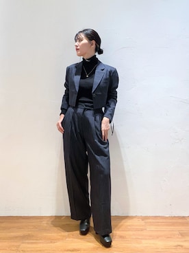 「アイテム（テーラードジャケット）」を使った、akaneさん（レディース・164cm）の秋コーディネート