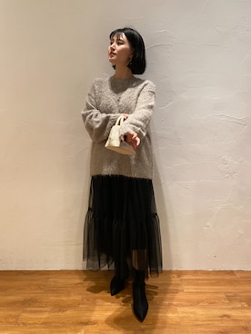 akaneさん（レディース・164cm）の冬コーディネート