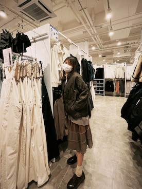 「H&M（エイチ・アンド・エム）のアイテム（トップス）」を使った、boyleさん（レディース・166cm）の冬コーディネート