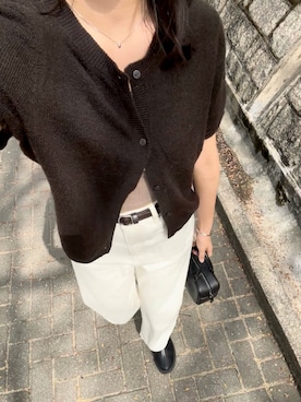 「MUJI Labo（ムジラボ）のアイテム」を使った、boyleさん（レディース・167cm）の冬コーディネート