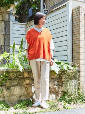 「GERMAN TRAINER（ジャーマントレーナー）のアイテム」を使った、namikiayaさん（レディース・161cm）の春コーディネート